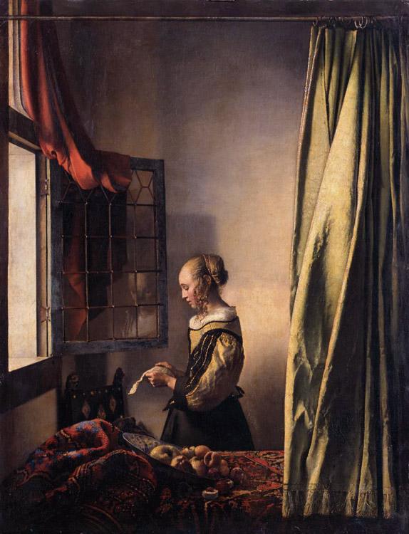 VERMEER VAN DELFT, Jan Girl Reading a Letter at an Open Window